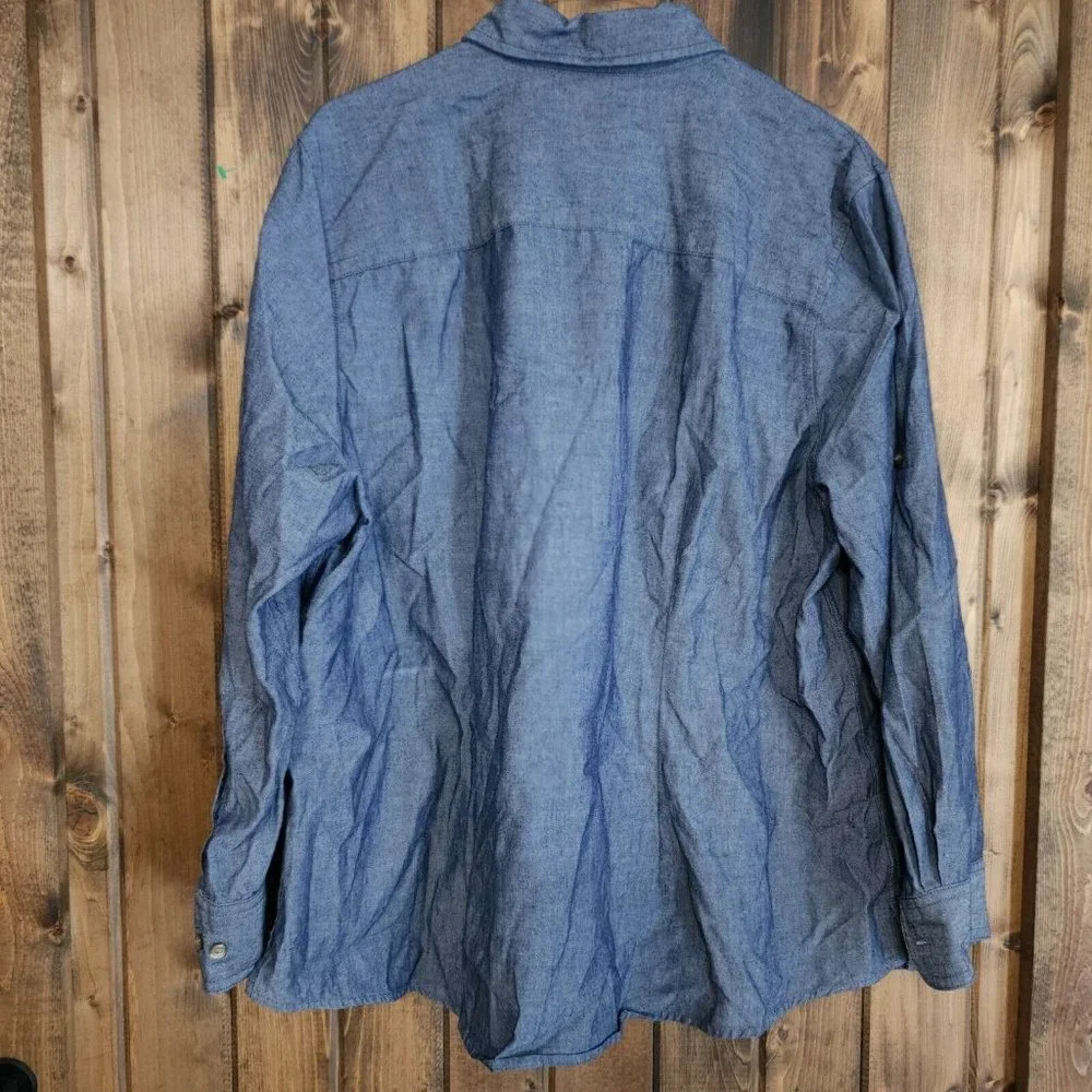 Edwards Long Sleeve‎ Button Up Denim Shirt